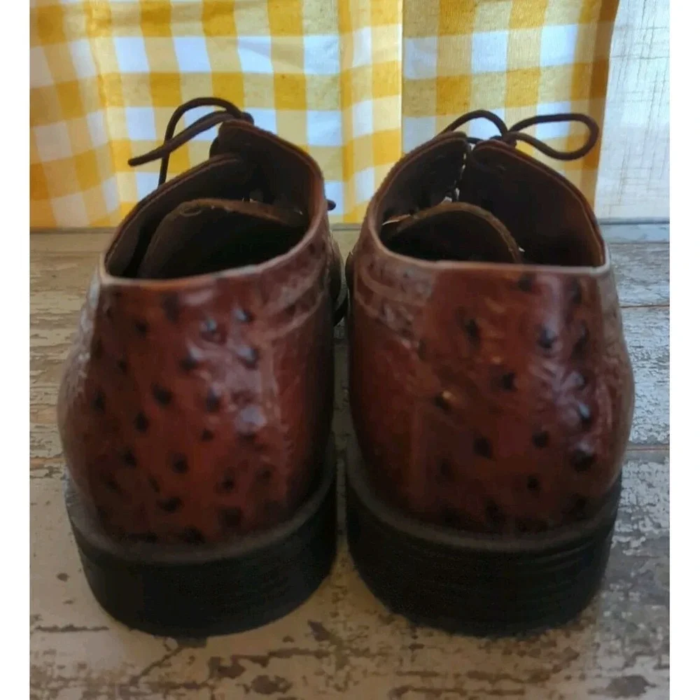 Stacy Adams Shoes 11.5M Snake Skin‎ Men's Shoes Brown Very Nice Used Condition